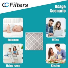 CC Filters 20x20x1 Air Filter Pleated HVAC AC Furnace (4 Pack)
