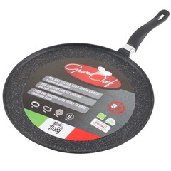 Roch Guss Grand Chef Crepe Griddle Pan Made in Italy Large Size 32 cm