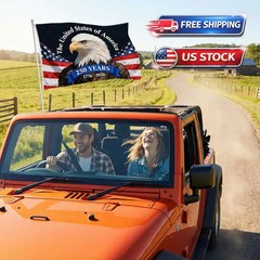 3 Ply 250 Years America Flag – Double Sided Patriotic Eagle 3 X 5 Ft Anniversary