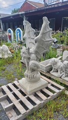 Concrete statue 54” LARGE GARGOYLE AS SHOWN .SOLD INDIVIDUALY
