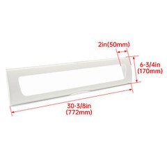 For Whirlpool Refrigerator W10827015 Pantry Drawer Door Clear+White