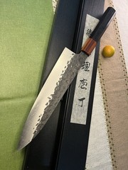 8″ Gyuto Chef Knife 9Cr18MoV High Carbon Steel Hammered Japanese Kitchen Knife