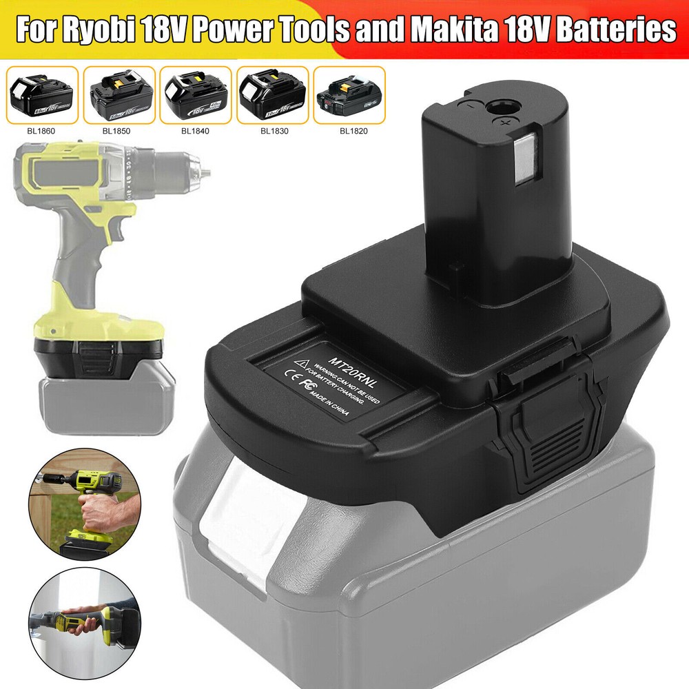 Battery Adapter For Makita 18V Li-ion Convert To For RYOBI Power Tool MT20RNL