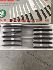 Vtg Ginsu 2000 10 Piece Gourmet Cutlery Knife Set As Seen On TV Open Box