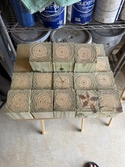 Handmade Set Of 2 Pine Carpenter Bee Traps w/ Jars and DClip Hook Free Shipping!
