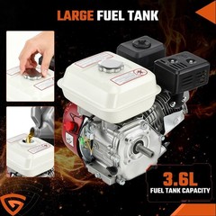 212cc 4-Stroke 7HP Manual Start Horizontal Engine For Go Kart Gas Engine Motor