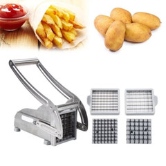Heavy Duty Stainless Steel French Fry Cutter with Suction Feet for Potatoes