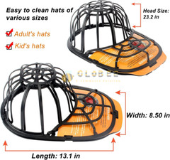 Hat Washer Baseball Cap Cleaner Protector Machine Washing Cage Cap Holder Frame