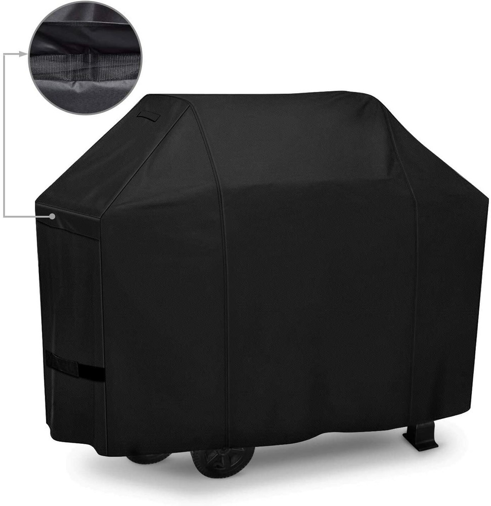 iCOVER BBQ Barbeque Gas Grill Cover 60 inch, Heavy Duty 600D Canvas Smoker Cover