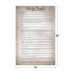 Constitution of The United States Remastered Version US History Poster 16×24