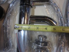 Brushed Nickel and Chrome Bathroom Faucets Unused, 2 Faucets