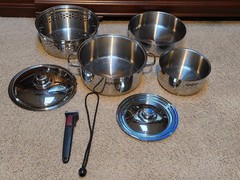 Magma 18-10 Marine Grade Stainless Steel Induction Pot Pan Nesting Set of 8