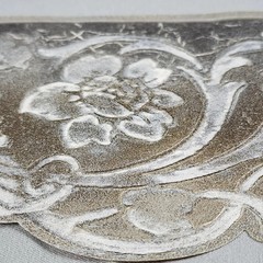 Unbranded Floral Silver Gold Wallpaper Border Pre-Pasted Metallic 65125DC