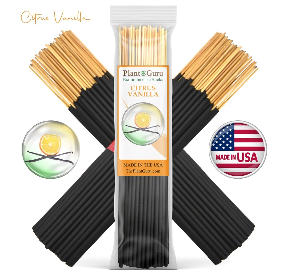 CITRUS VANILLA Incense Sticks 7″ Bulk Pack Wholesale Hand Dipped Lot
