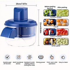 Automatic Fruit Peeler Electric Grape Peeling Machine for Restaurant Picnic Home