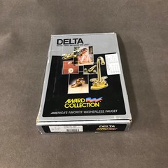 DELTA, water fall polished brass kitchen/bar faucet. wide spread. #2274 pb shp