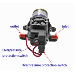 1PCS/2PCS/4PCS Micro Electric Diaphragm Sprayer Pump 2.5A 12V 60PSI Misting Pump