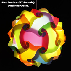 KP GlowSphere DIY Puzzle Lamp Shade 30PCS Multicolor Easy Assemble Light Kit