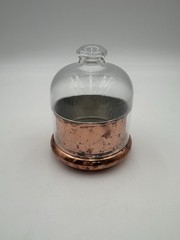 Williams Sonoma Hammered Copper Butter Keeper Round