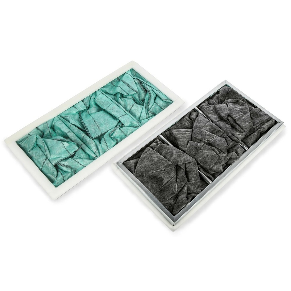 1-Micron Activated Carbon Inner Air Filter for Allergen/Odor Removal, Two Pack
