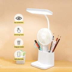 LED Desk Lamp Eye-Caring Reading Table Light Adjustable Neck Lamp w/ Clamp USB