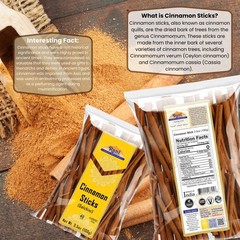 Rani Cinnamon Sticks 3.5oz (100g) ~ 18-22 Sticks 3 Inches in Length Cassia Round