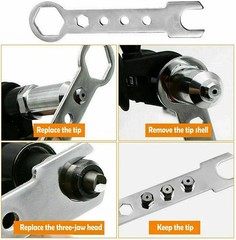 Electric Rivet Nut Gun Cordless Drill Pop Adapter Riveting Riveter Insert Tool