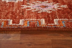 Rust Moroccan Tribal Area Rug 5×7 Hand-knotted Wool Oriental Carpet for Any Room