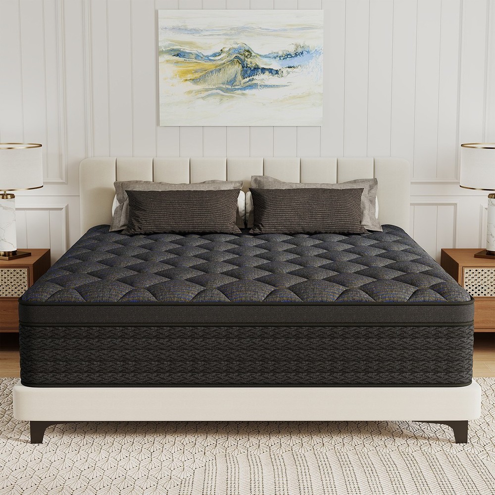 12″14″ Gel Memory Foam Mattress Pocket Spring Twin Full Queen King Size In A Box