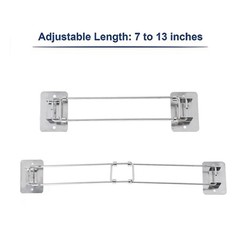 Adjustable Bathroom Corner Storage Bar Stainless Steel Shower 7.68-13.58in MISR