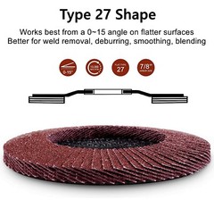 10 PACK 4.5 Inch Flap Disc 4-1/2″ 80 Grit Angle Grinder Sanding Grinding Wheel