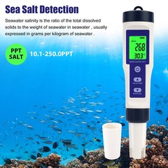 5 In 1 Digital Water Quality Meter Tester Tool PH/TDS/EC/Salinity/Temperature