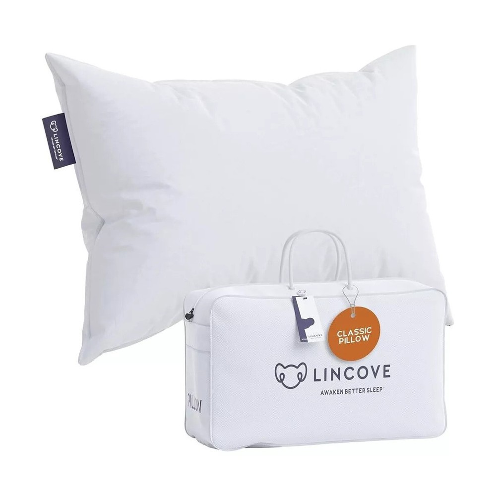 Lincove Classic™ Hotel Collection Down and Feather Bed Pillow – Made in the USA