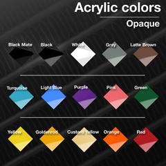 Customized Car Acrylic Emblem Badge MULTI COLOR Customized Text Names