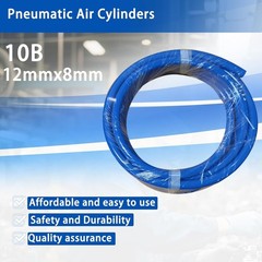 Blue 12mm OD 8mm ID Polyurethane PU Air Hose Pipe Tube 10 Meter 32.8 ft