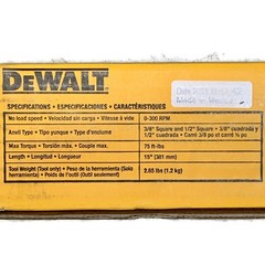DEWALT DCF510B 20V MAX XTREME Cordless 3/8 & 1/2-in Ratcheting Wrench TOOL ONLY