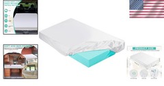 Revitalize Sleep: 3-Inch Memory Foam Mattress Topper Cover, Full Size 75×52-Inch