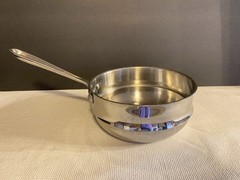ALL-CLAD 8″ Stainless Steel Double Boiler Steamer Strainer No Lid 3 Quart