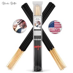 BLACK BUTTER Incense Sticks 19″ Jumbo Extra Large Bulk Handmade Hand Dipped