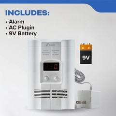 Kidde Carbon Monoxide Detector, Propane, Natural, Methane, & Explosive Gas Alarm