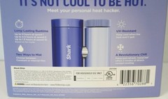 NEW- Shark ChillPill 3-in-1 Portable Fan Mist & Instachill System FA022LV – Blue