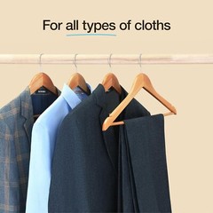 Wooden Hangers Pack of 10 20 & 50 & 100 Suit Hangers Premium Natural Finish Home