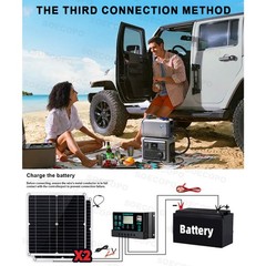 Complete 7000W Off-Grid Solar Kit 7000W Inverter 2pcs 300W Solar Panels 110V