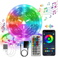 Smart LED Strip Lights RGB with App Remote Control for Room Decor