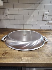 All Clad Metalcrafters Lg. Oval Roasting Pan 17.5×14 Vintage Raised Handles