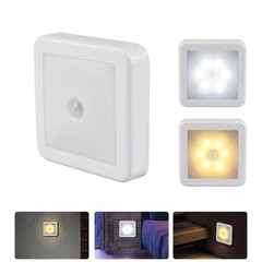 Motion Sensor LED Night Light Battery Powered Indoor Closet Cabinet Wall Cabinet