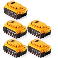 1-6 Pack For DeWalt 20V 20 Volt Max 8.0AH Li-ion Battery / Charger DCB206 DCB205