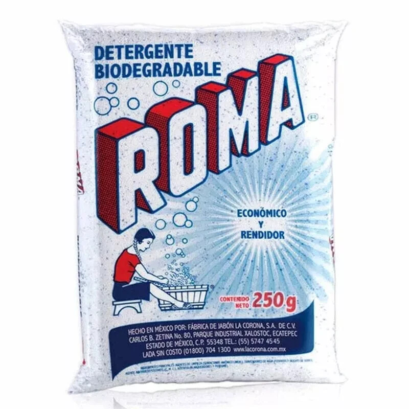 ROMA. Biodegradable detergent.Laundry detergent, economical and effective. 250g