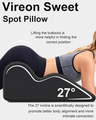 Sweet Spot Pillow, 27° Angle Perfect Position Couples Pillow,Bed Wedge Pillow US