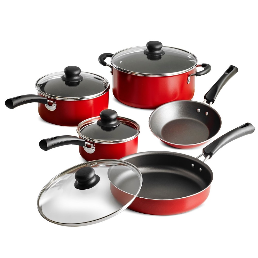 9-Piece Nonstick Cookware Set Pots and Pans Kitchen Cooking Set